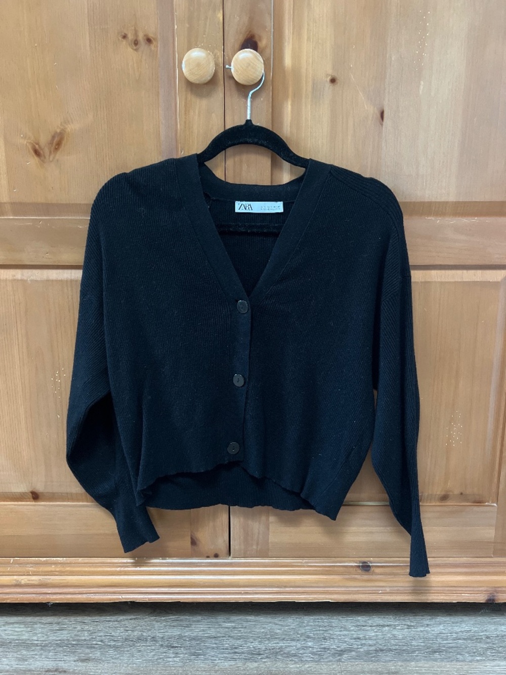 Black cardigan